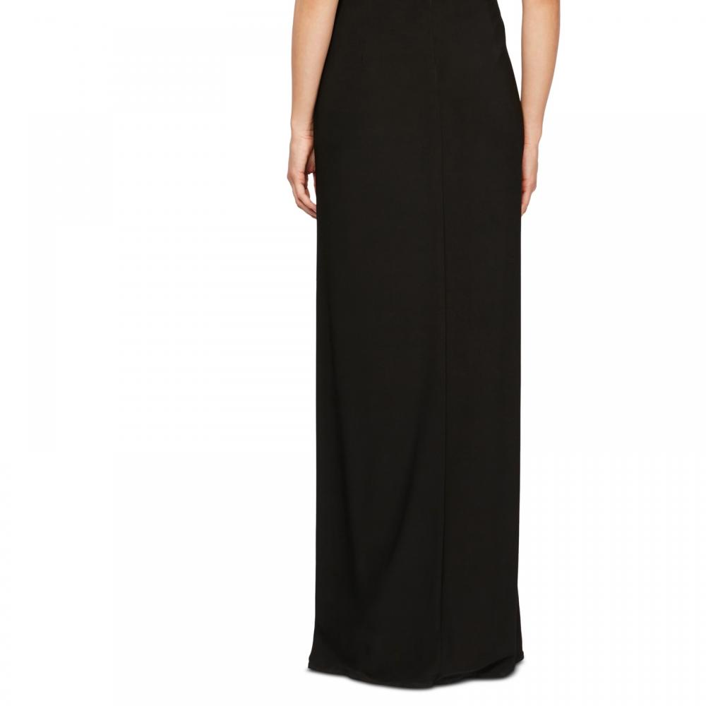 Alex Evenings Women Maxi Long Dress Short Sleeve Feather Solid A3548 - Picture 16 of 16