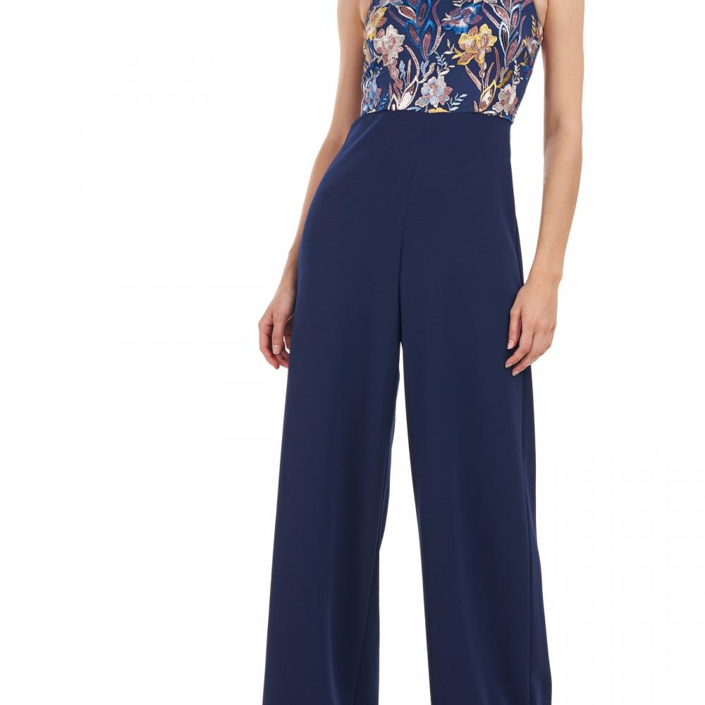JS Collections Women Jumpsuit Jumpsuit Sleeveless Flecked A6454 - Picture 13 of 20