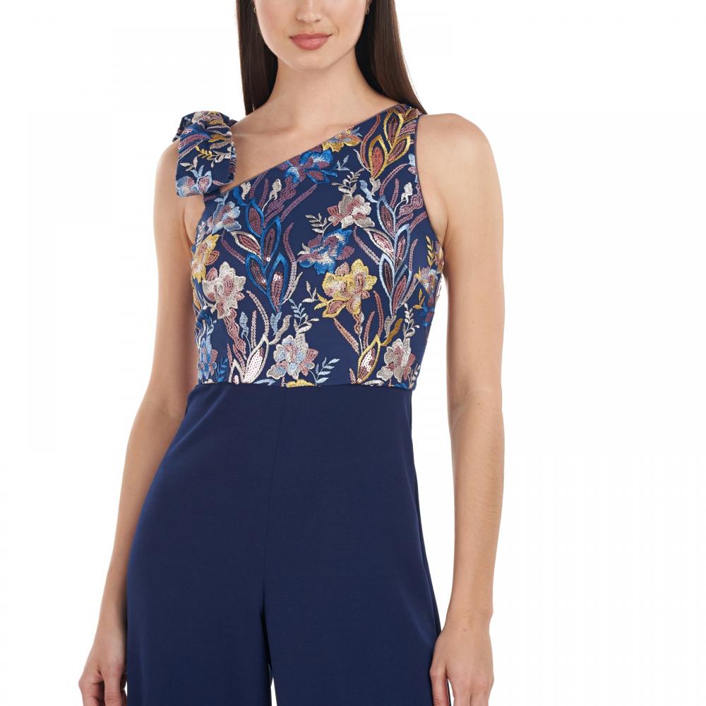 JS Collections Women Jumpsuit Jumpsuit Sleeveless Flecked A6454 - Picture 19 of 20