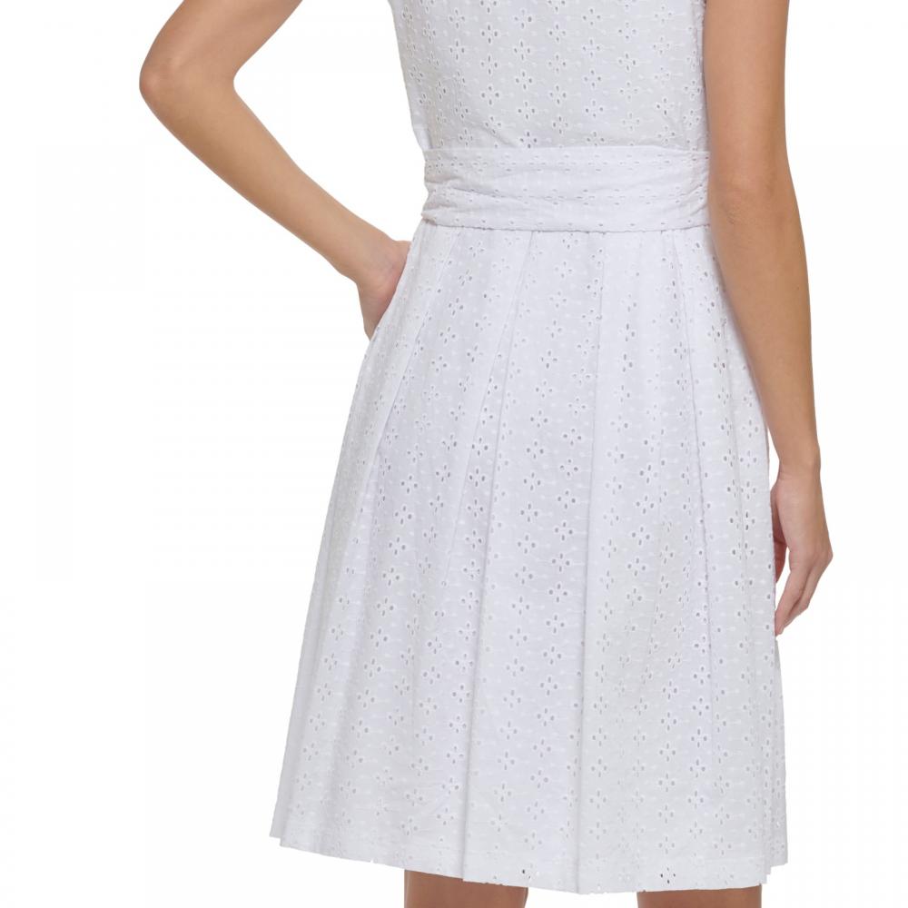 New $139 Tommy Hilfiger Women's Short Sleeveless Fit & Flare Dress A3741 - Picture 18 of 20