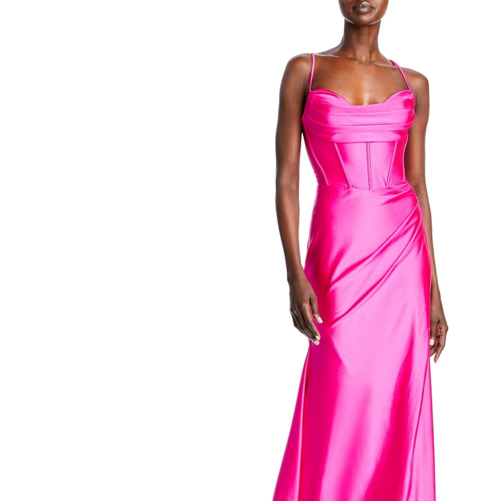 Aqua Women Maxi Long Dress Sleeveless Strap Solid Scoop Neck Sleeveless A6225 - Picture 10 of 16