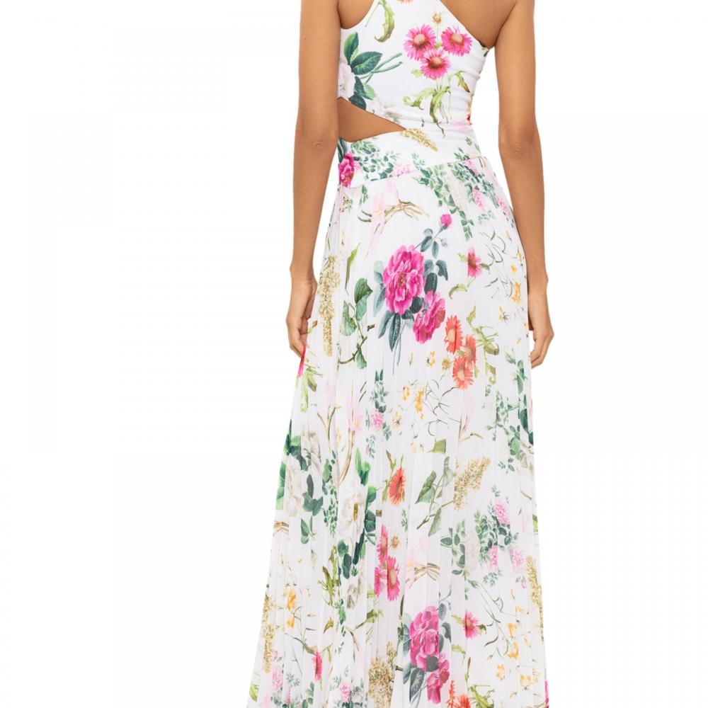 New $269 Betsy & Adam Women's Long Sleeveless One Shoulder Maxi Dress A6171 - Picture 16 of 18
