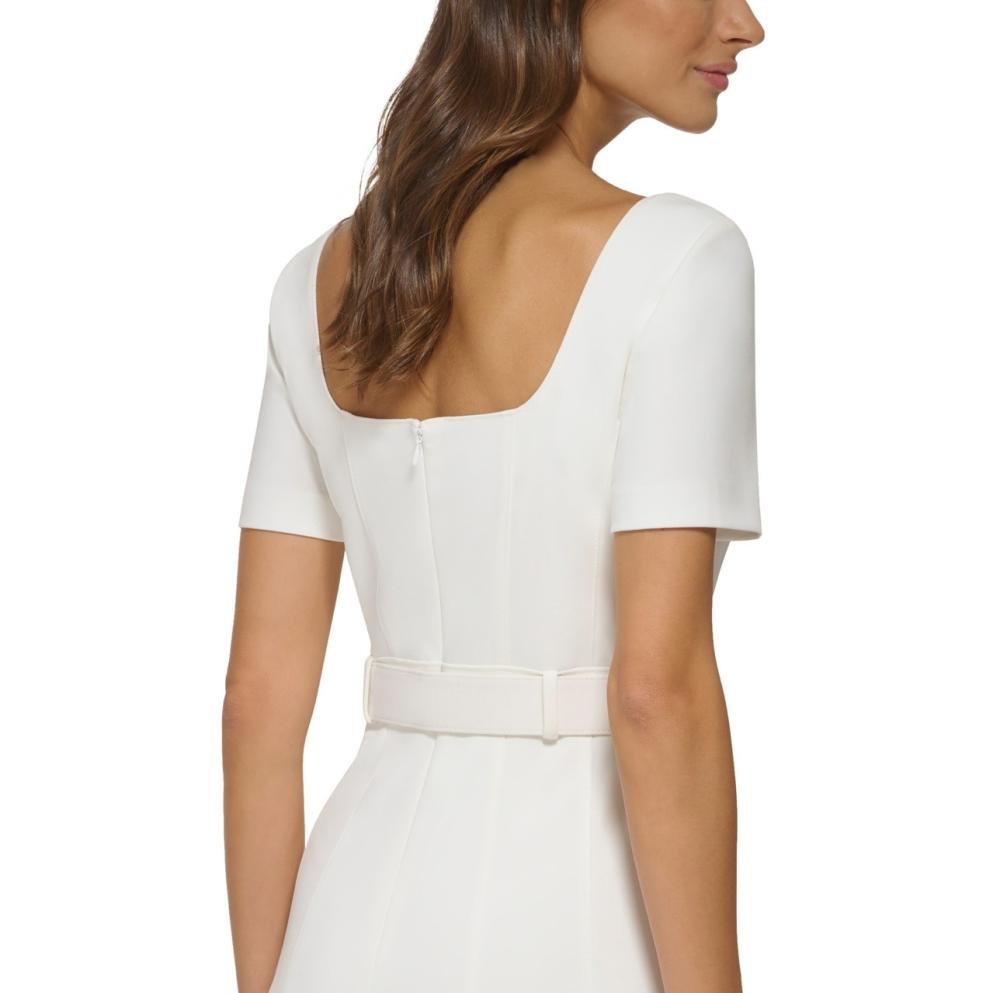 New $134 DKNY Women's Knee Length Short Sleeve Fit & Flare Dress A3697 - Picture 16 of 20