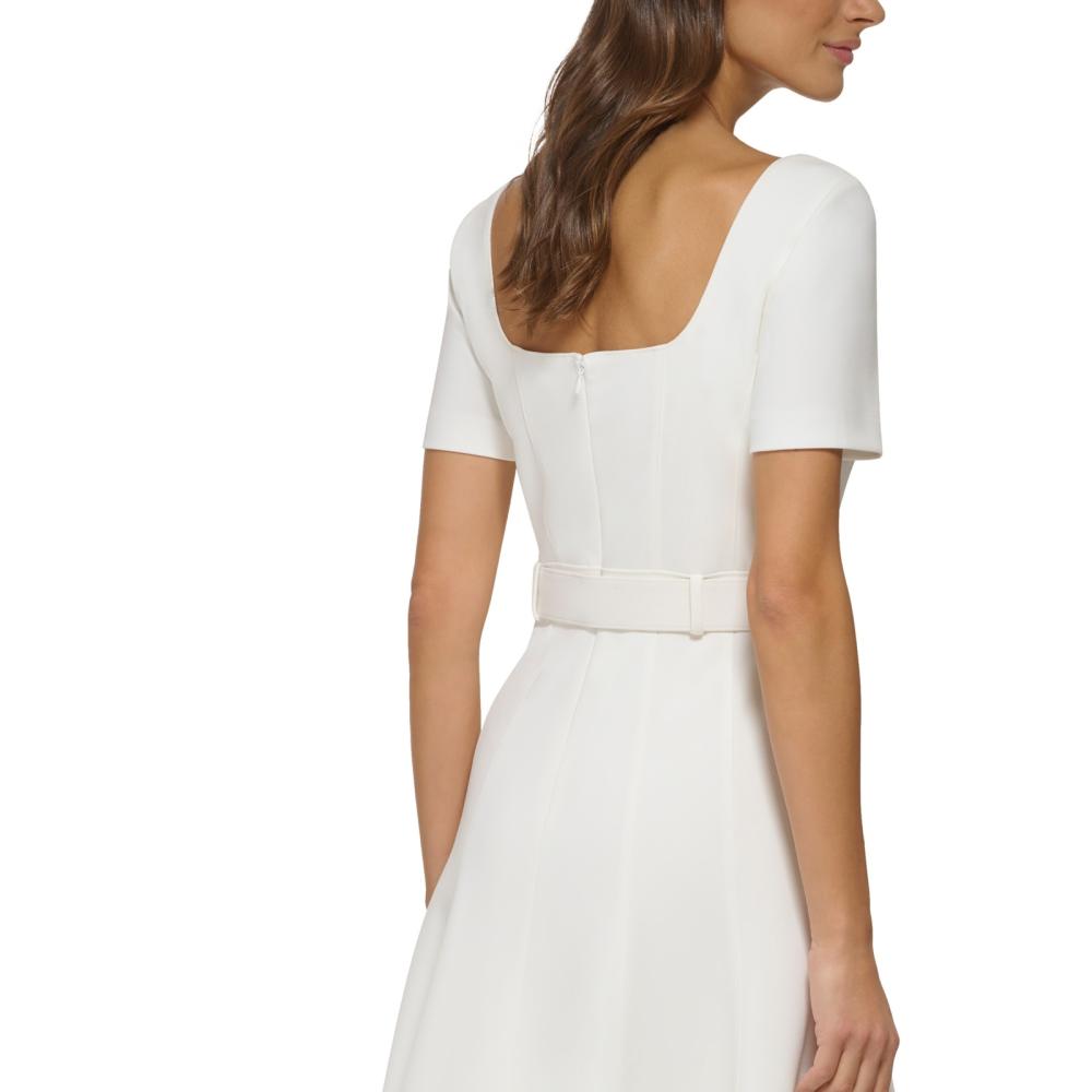 New $134 DKNY Women's Knee Length Short Sleeve Fit & Flare Dress A3697 - Picture 17 of 20