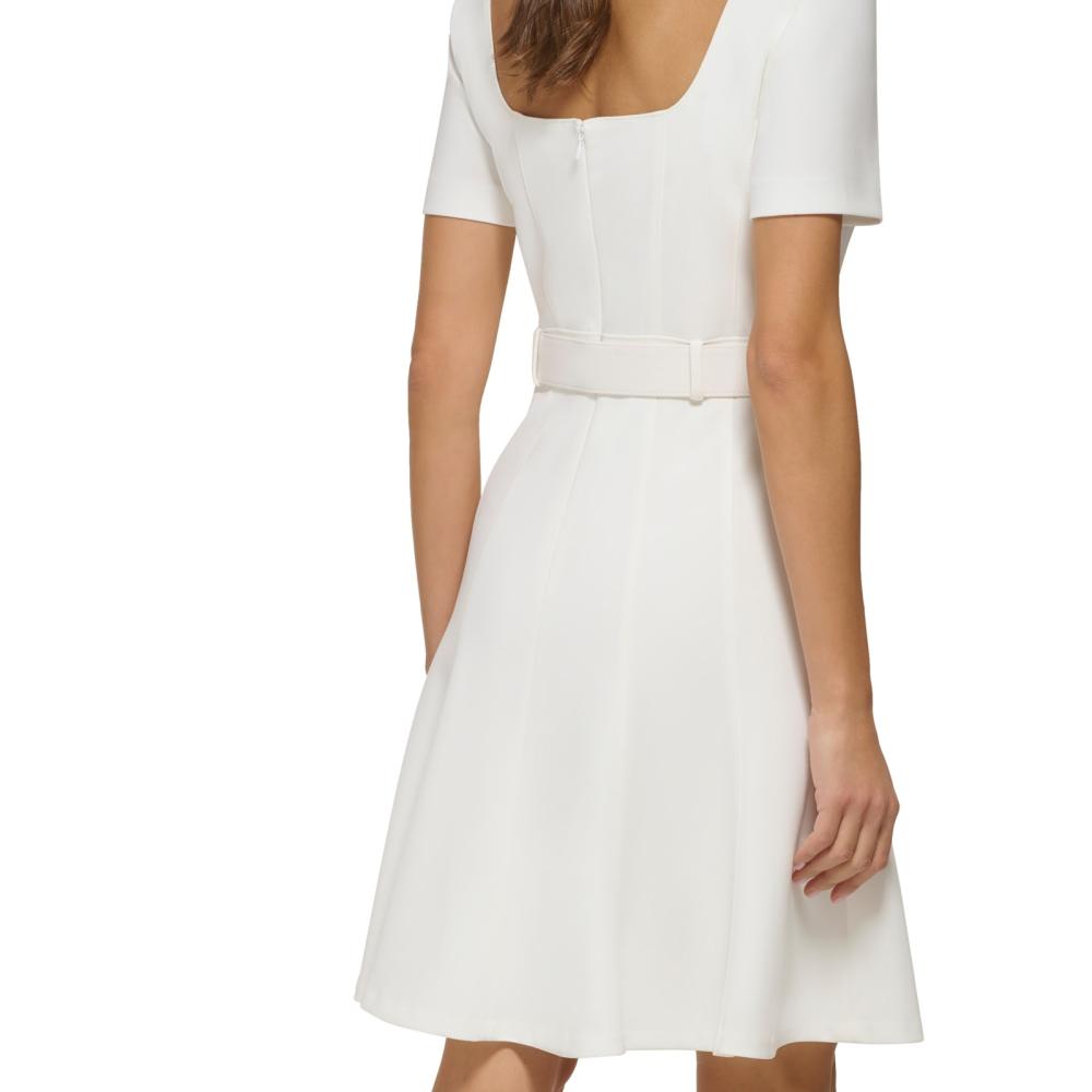 New $134 DKNY Women's Knee Length Short Sleeve Fit & Flare Dress A3697 - Picture 18 of 20
