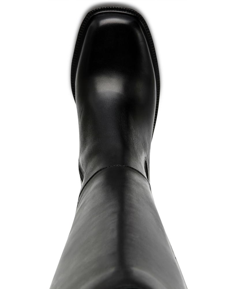 Steve Madden Women's Deegan Knee High Boots Leather Block Heel Adjustable S290 - Picture 8 of 8