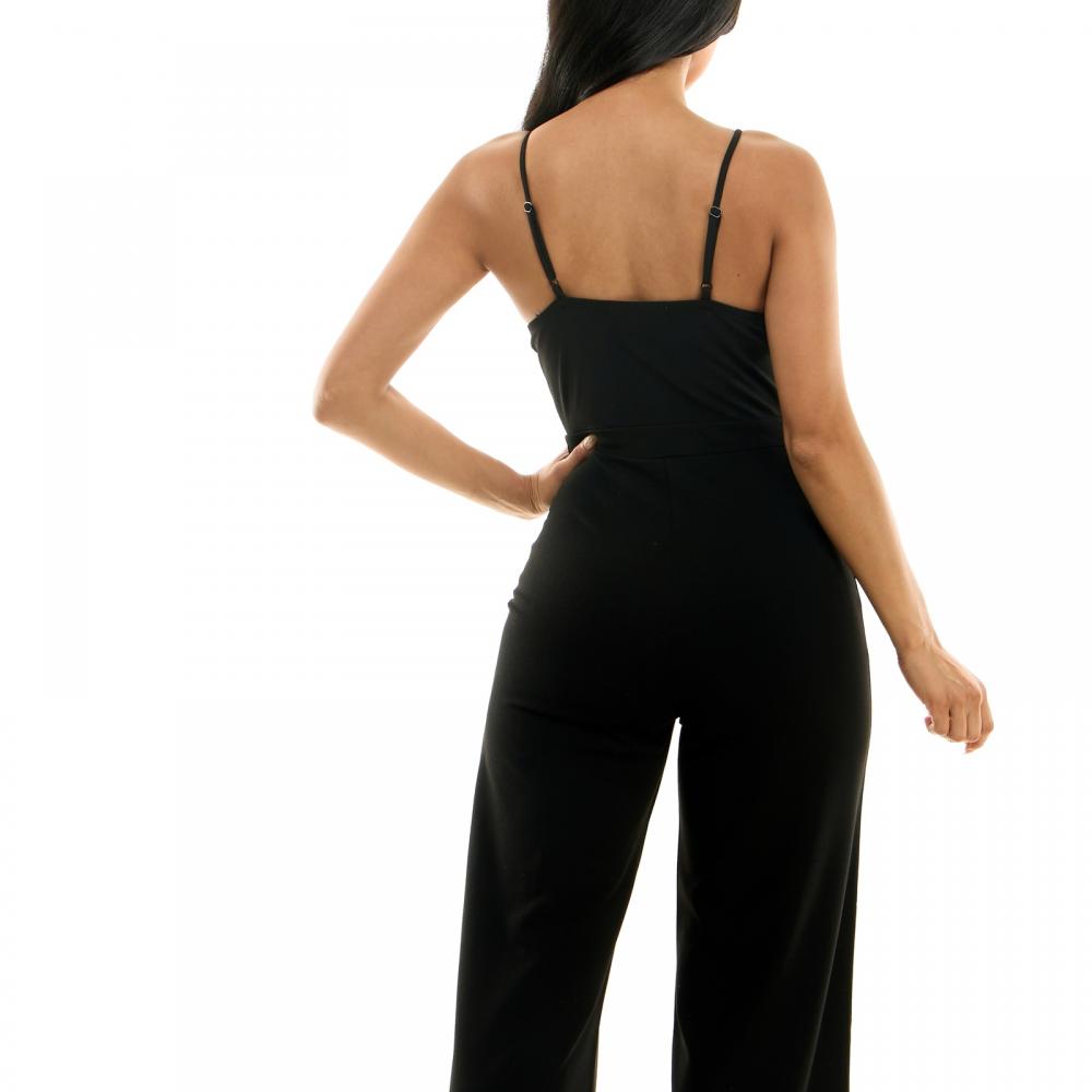 Almost Famous Women Jumpsuit Jumpsuit Sleeveless Solid A6373 - Picture 16 of 20
