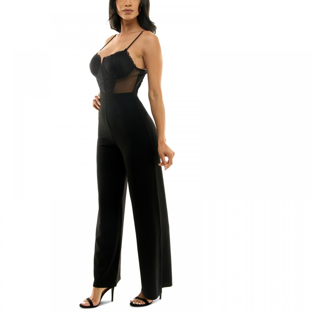 Almost Famous Women Jumpsuit Jumpsuit Sleeveless Solid A6373 - Picture 19 of 20