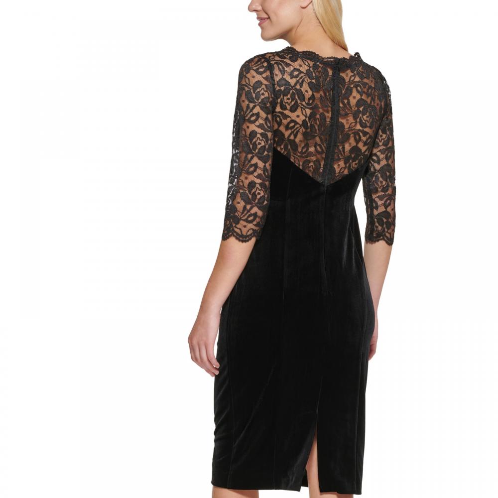 New $148 Eliza J Women's Knee Length Half Sleeve Boat Neck Bodycon Dress A2607 - Picture 16 of 20