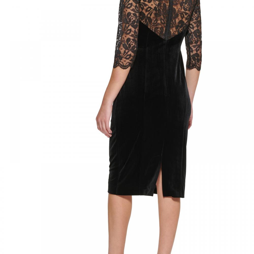 New $148 Eliza J Women's Knee Length Half Sleeve Boat Neck Bodycon Dress A2607 - Picture 17 of 20