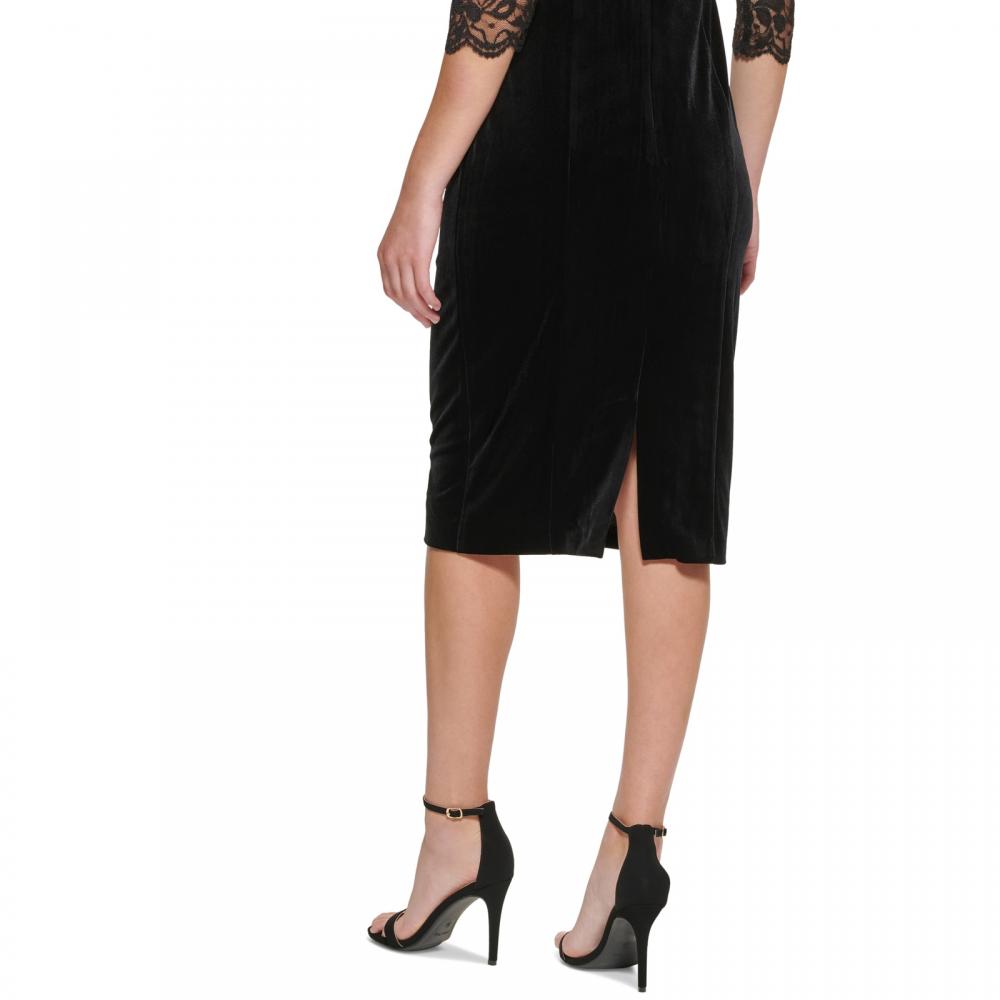 New $148 Eliza J Women's Knee Length Half Sleeve Boat Neck Bodycon Dress A2607 - Picture 18 of 20