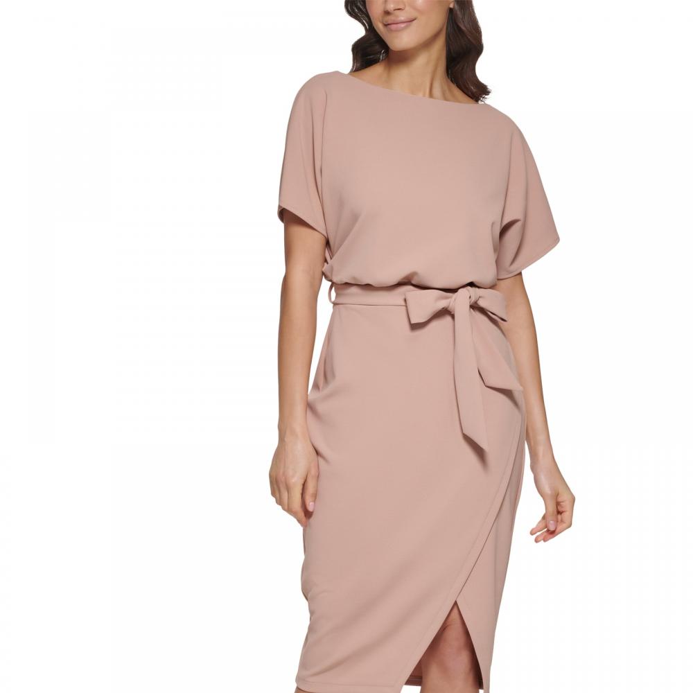 【海外限定】REISSドレス☆Mauve Kenzie Satin Asymmetric Drape Reiss Zoey Drape Slip Dress, Pink