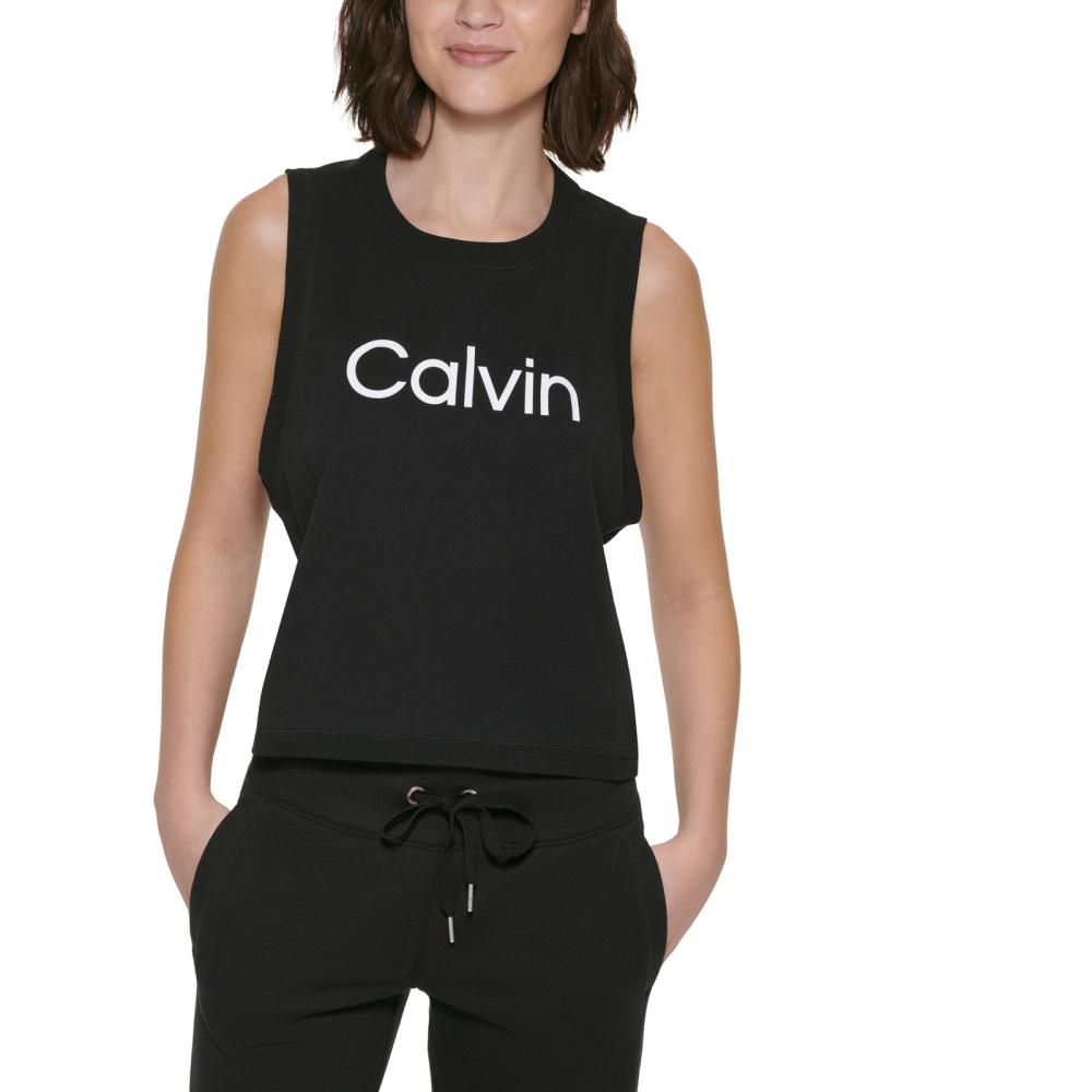 Calvin Klein Performance Women Pullover  Activewear Top Sleeveless  Solid  A7391