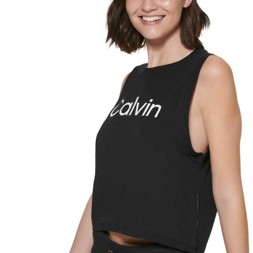 Calvin Klein Performance Women Pullover  Activewear Top Sleeveless  Solid  A7391