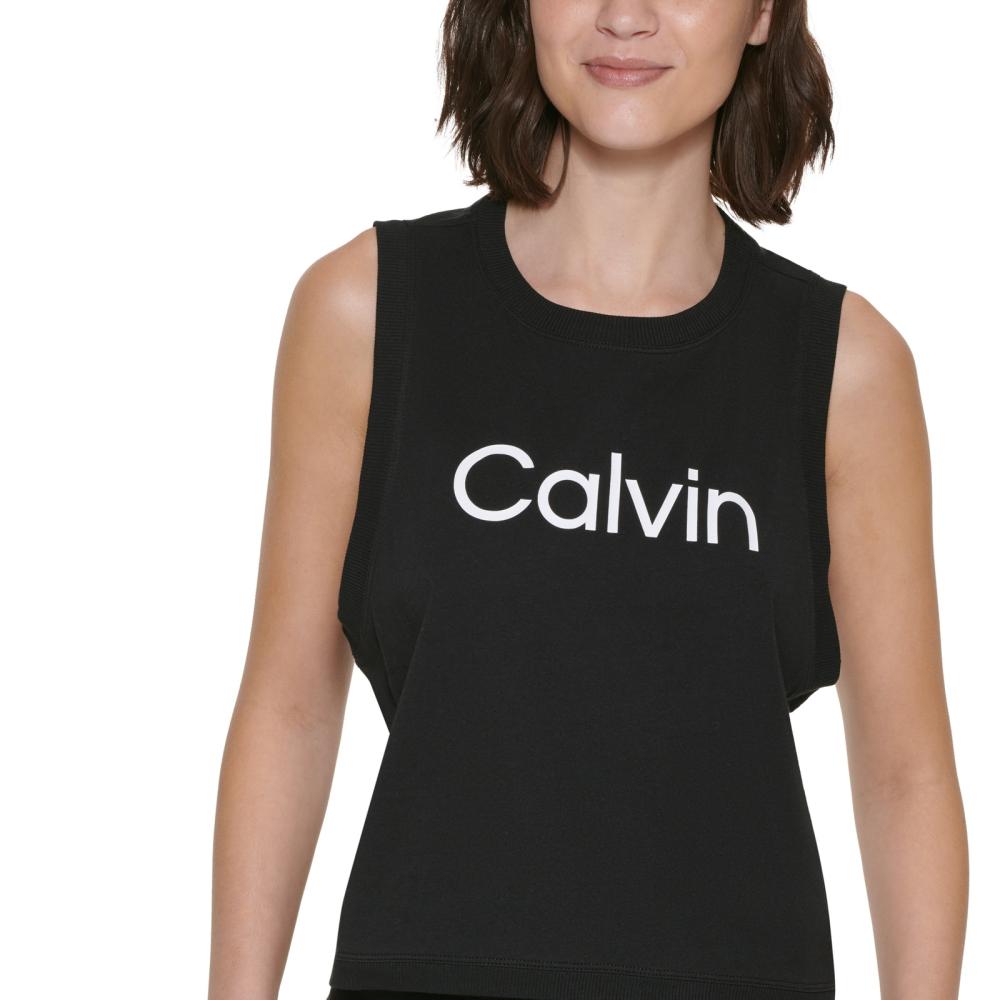 Calvin Klein Performance Women Pullover  Activewear Top Sleeveless  Solid  A7391