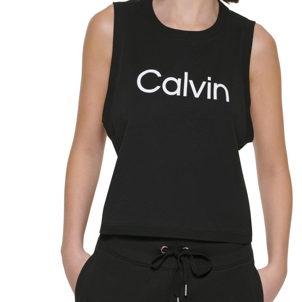 Calvin Klein Performance Women Pullover  Activewear Top Sleeveless  Solid  A7391