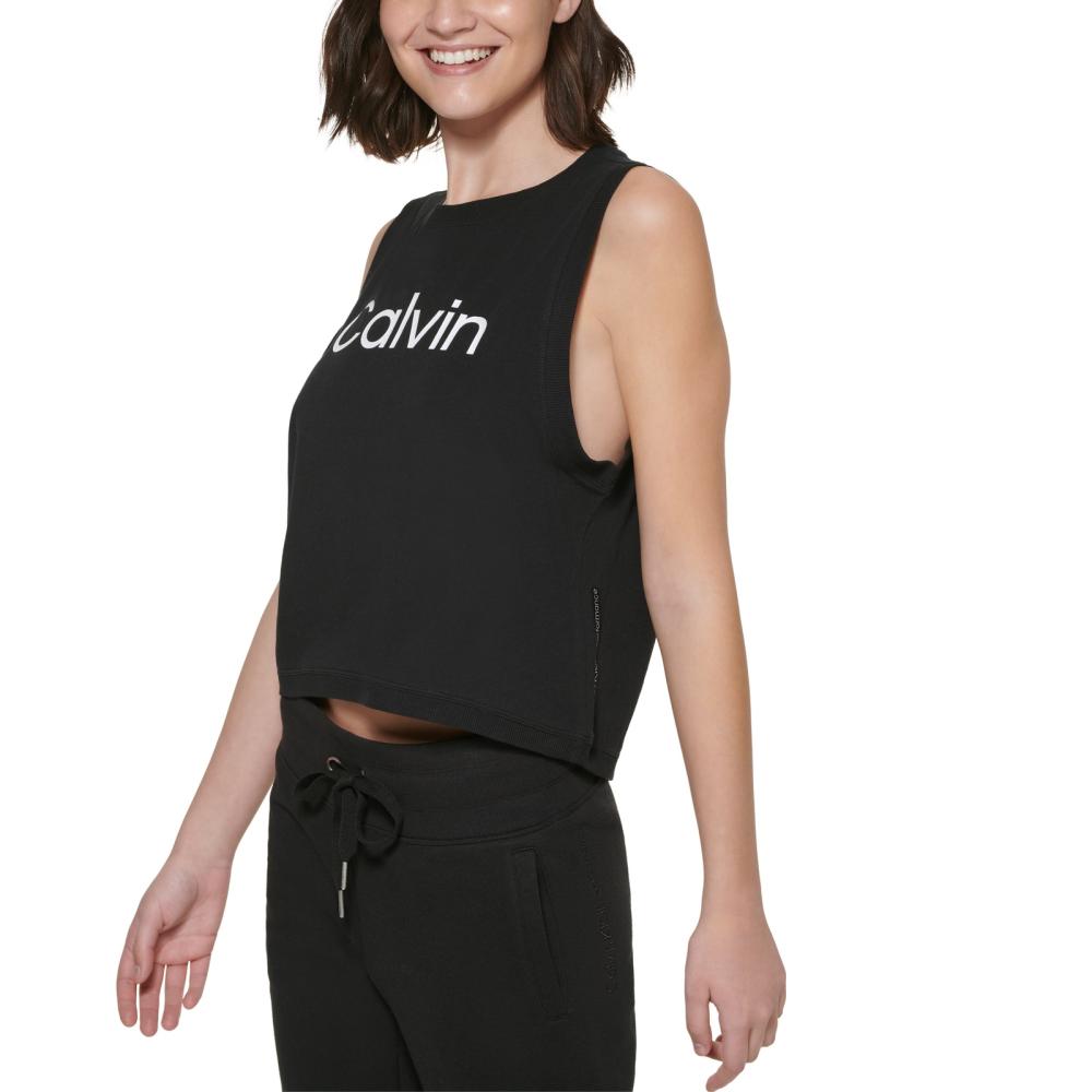 Calvin Klein Performance Women Pullover  Activewear Top Sleeveless  Solid  A7391