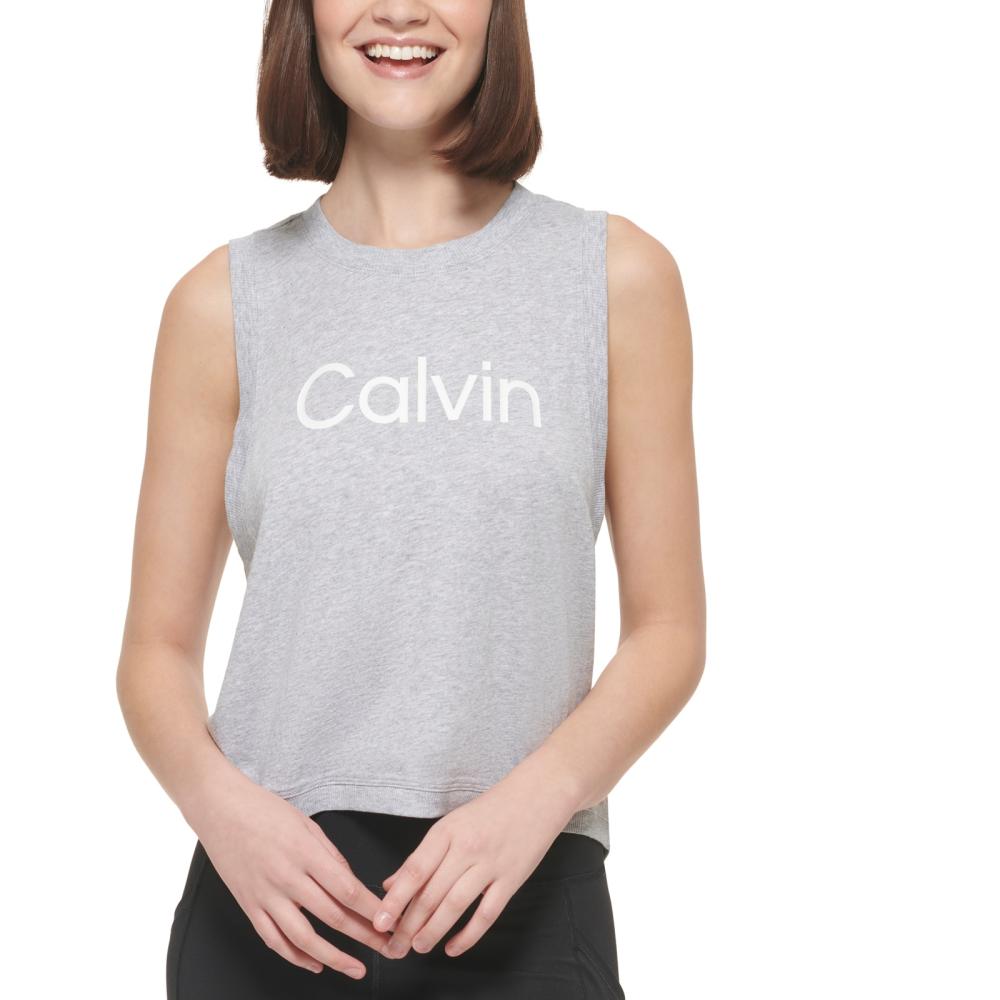 Calvin Klein Performance Women Pullover  Activewear Top Sleeveless  Solid  A7391