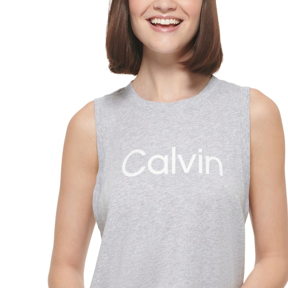 Calvin Klein Performance Women Pullover  Activewear Top Sleeveless  Solid  A7391