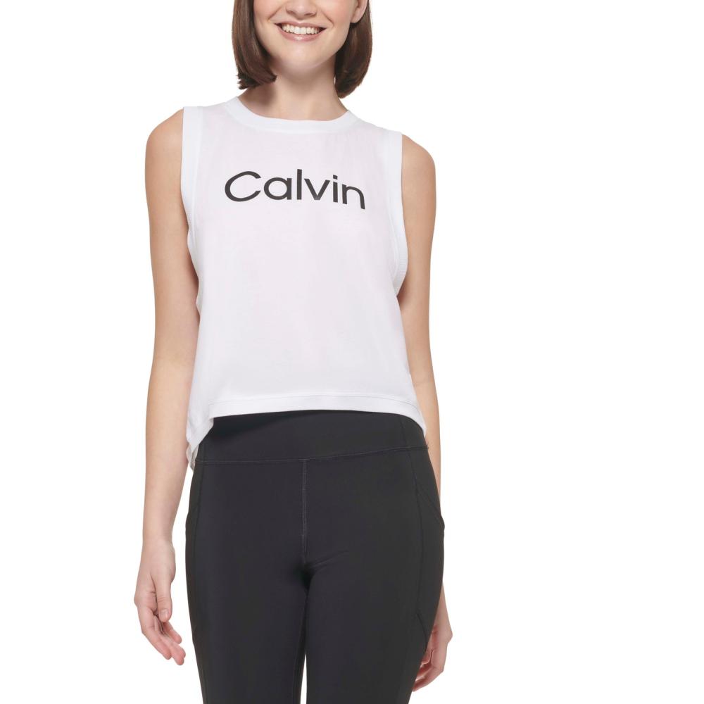 Calvin Klein Performance Women Pullover  Activewear Top Sleeveless  Solid  A7391