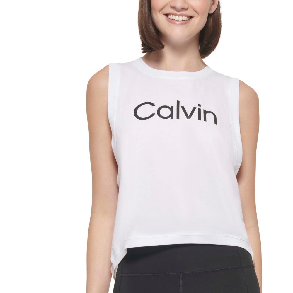 Calvin Klein Performance Women Pullover  Activewear Top Sleeveless  Solid  A7391