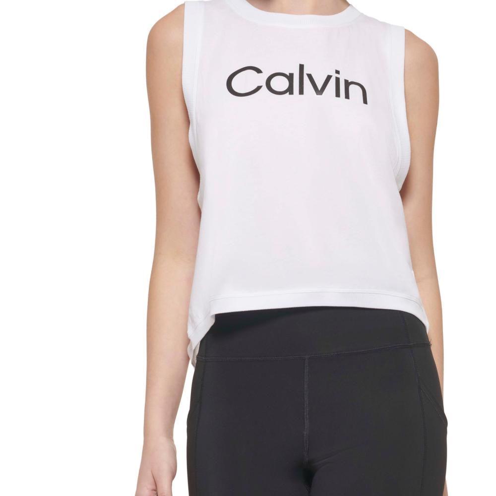 Calvin Klein Performance Women Pullover  Activewear Top Sleeveless  Solid  A7391