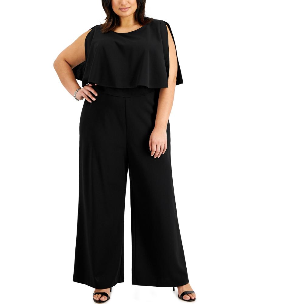New $89 Connected Apparel Women's Short Sleeve Jumpsuit