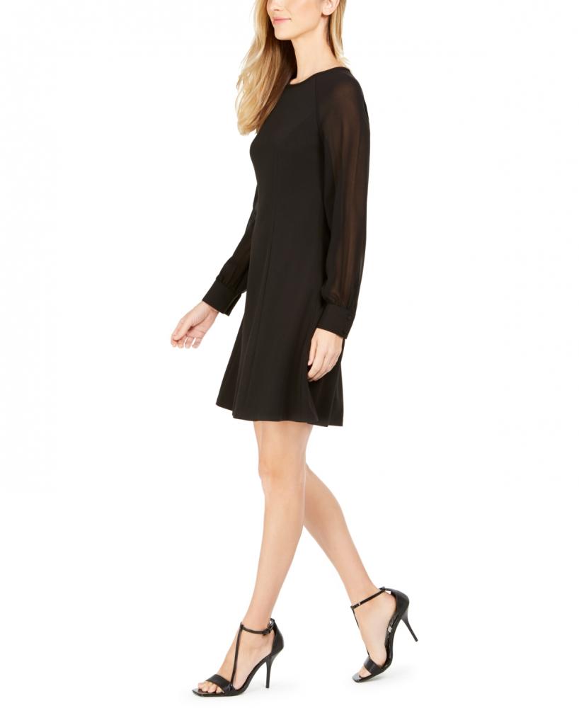 Calvin klein illusion 2025 bell sleeve dress