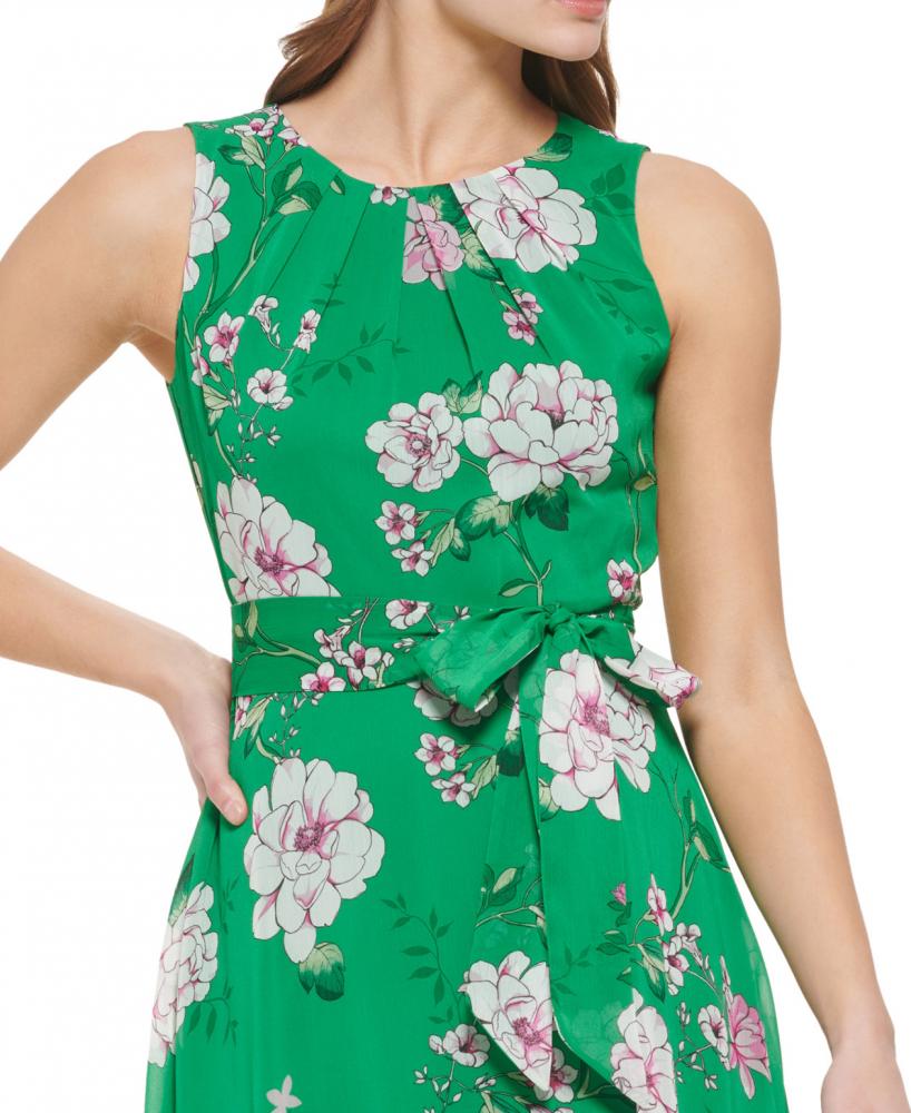 New $89 Jessica Howard Women's Midi Sleeveless V-Neck Sundress Dress A4188 - Picture 12 of 16