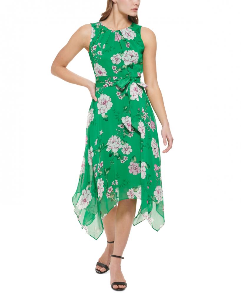 New $89 Jessica Howard Women's Midi Sleeveless V-Neck Sundress Dress A4188 - Picture 9 of 16