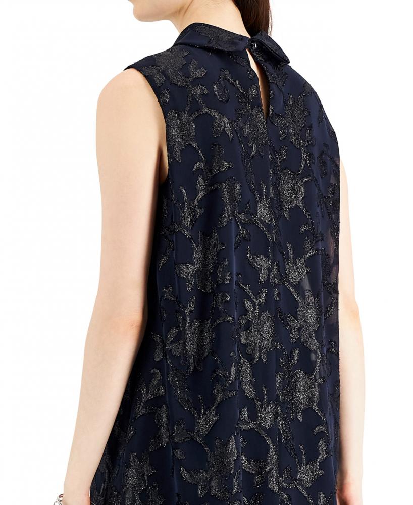 New $89 Connected Apparel Women's Short Sleeveless Turtleneck Shift Dress A4507 - Picture 17 of 20