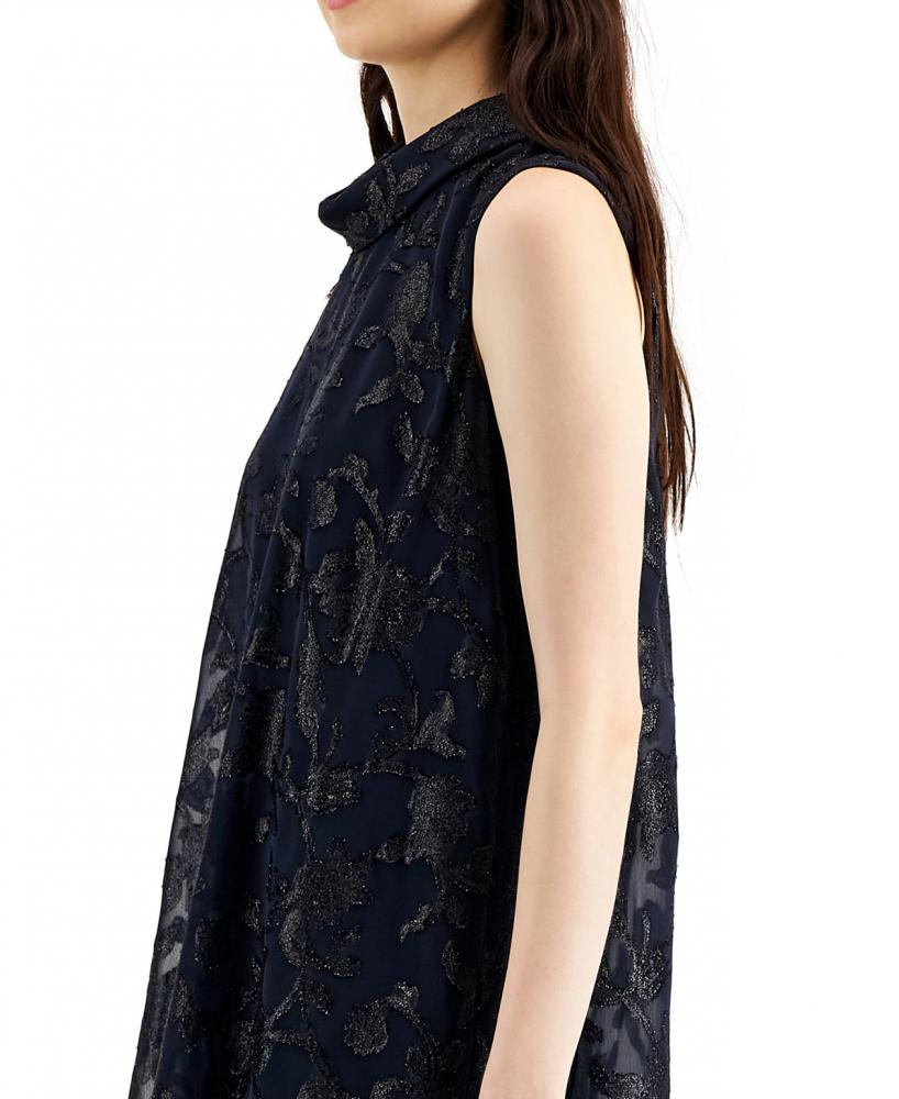 New $89 Connected Apparel Women's Short Sleeveless Turtleneck Shift Dress A4507 - Picture 19 of 20