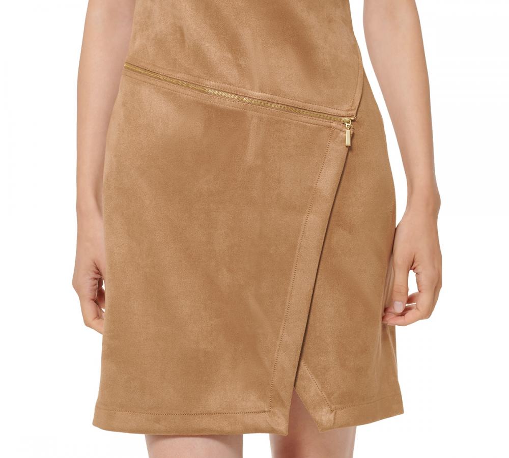 New $134 Calvin Klein Women's Short Short Sleeve Round Neck Sheath Dress A4312 - Picture 13 of 18