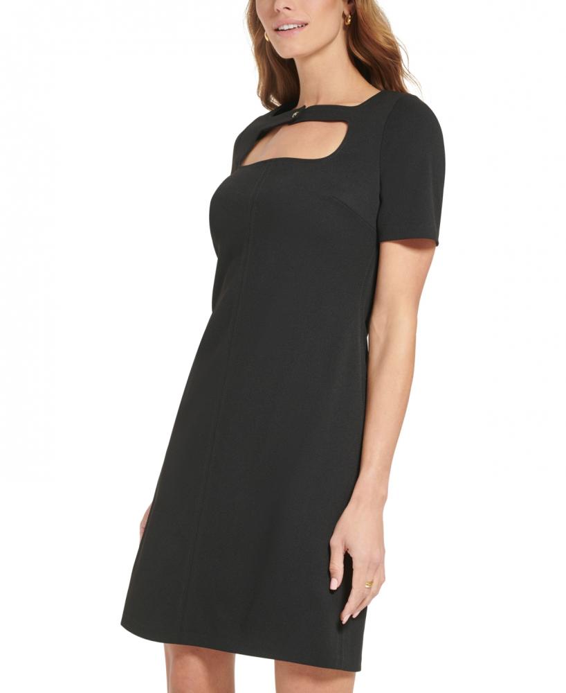 New $119 Tommy Hilfiger Women's Short Short Sleeve Round Neck Sheath Dress A4385 - Picture 22 of 27