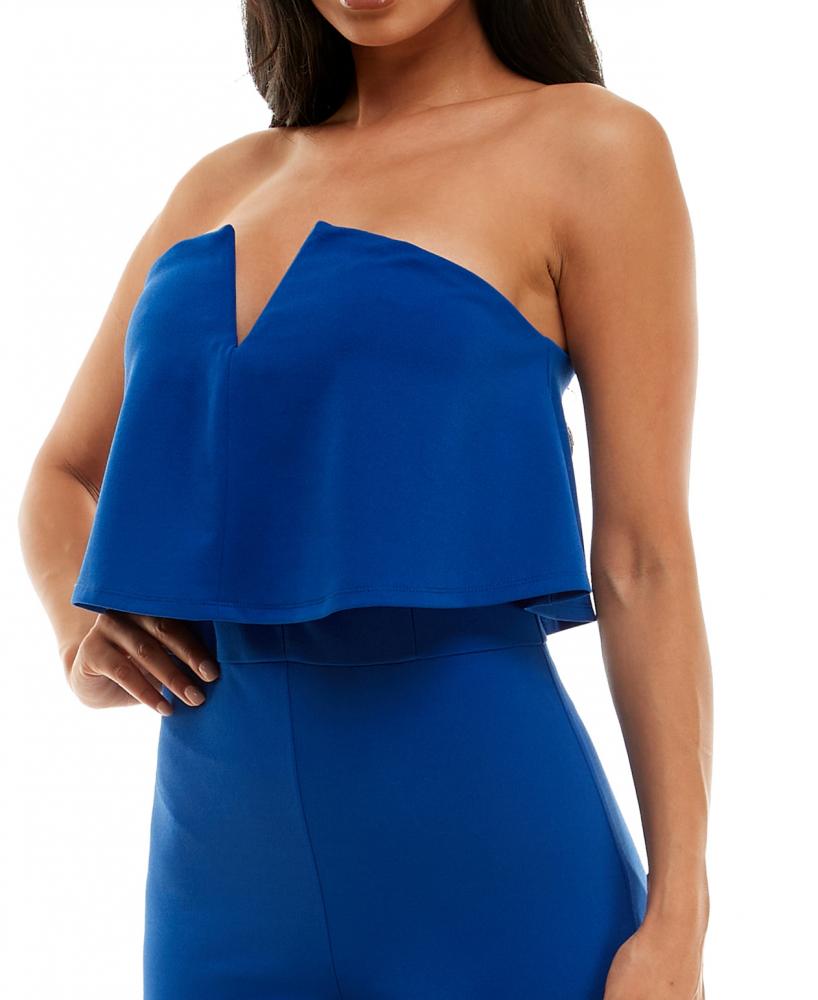 New 99.99 bebe Women's Sleeveless Off the Shoulder Jumpsuit Jumpsuit A3138 - Picture 16 of 24