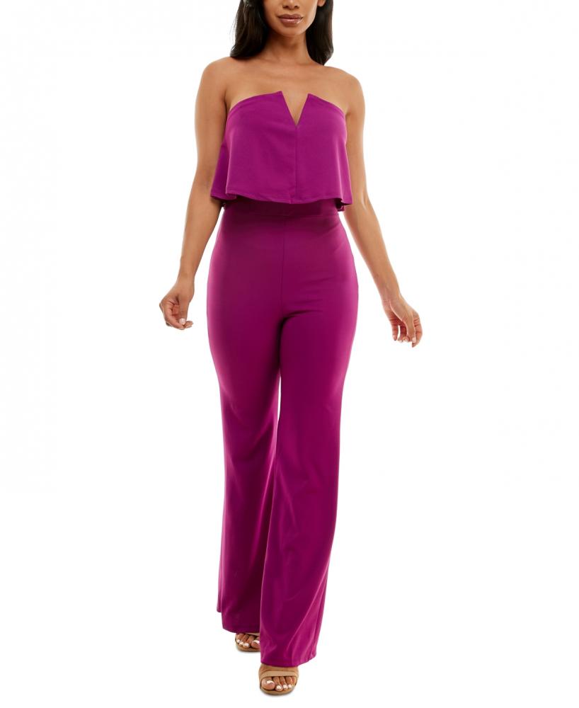 New 99.99 bebe Women's Sleeveless Off the Shoulder Jumpsuit Jumpsuit A3138 - Picture 17 of 24