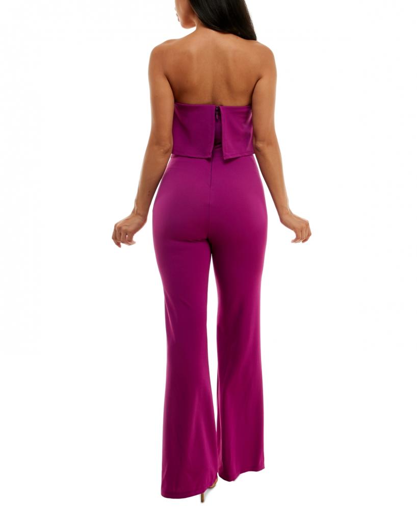 New 99.99 bebe Women's Sleeveless Off the Shoulder Jumpsuit Jumpsuit A3138 - Picture 18 of 24