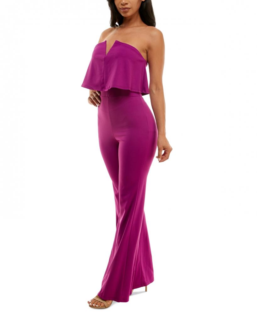 New 99.99 bebe Women's Sleeveless Off the Shoulder Jumpsuit Jumpsuit A3138 - Picture 19 of 24