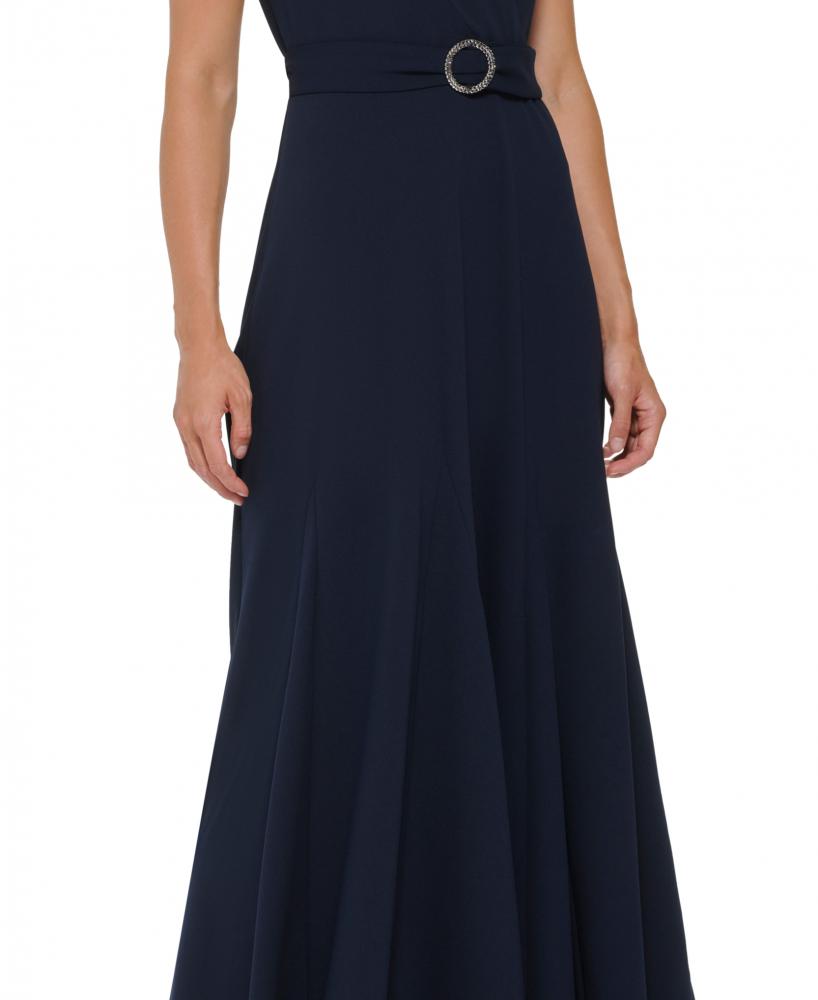 New $249 DKNY Women's Long Sleeveless V-Neck Maxi Dress A3045 - Picture 14 of 16