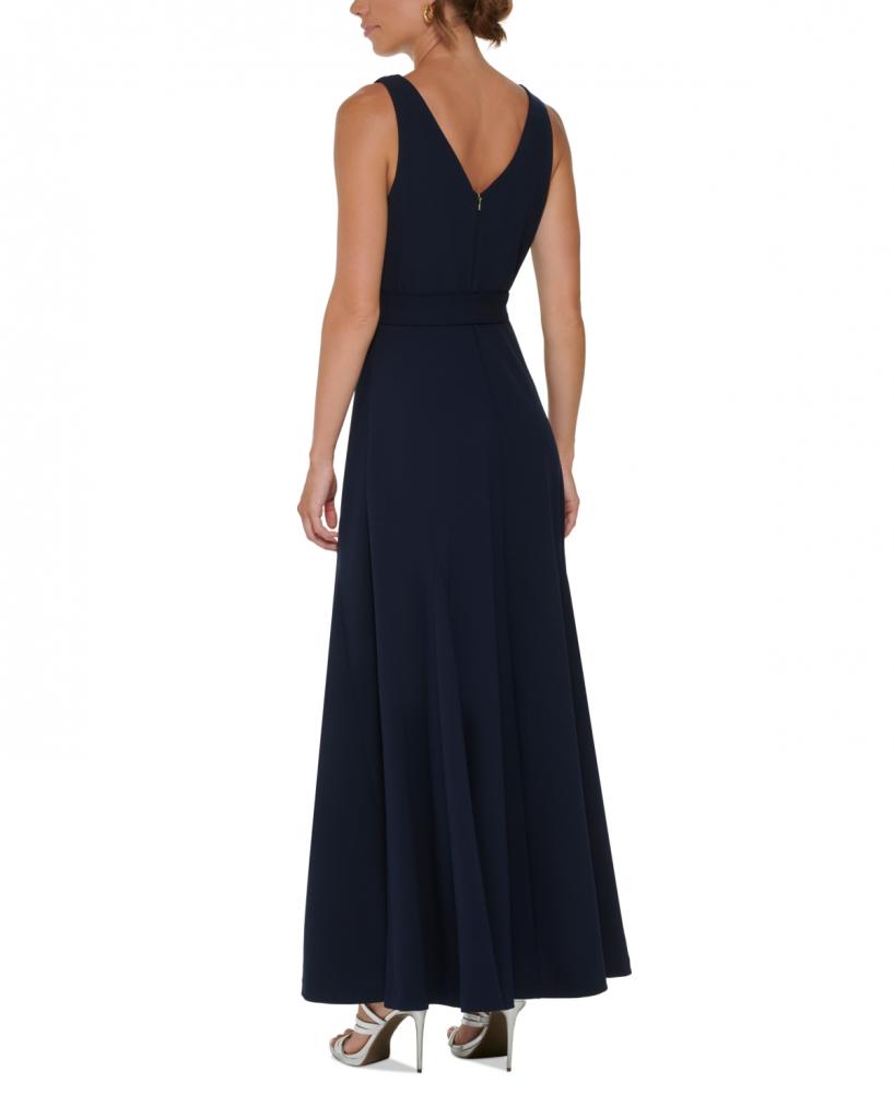 New $249 DKNY Women's Long Sleeveless V-Neck Maxi Dress A3045 - Picture 10 of 16