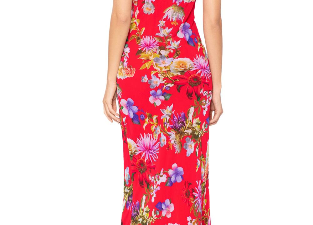 New $229 Betsy & Adam Women's Long Sleeveless V-Neck Maxi Dress A6646 - Picture 10 of 10
