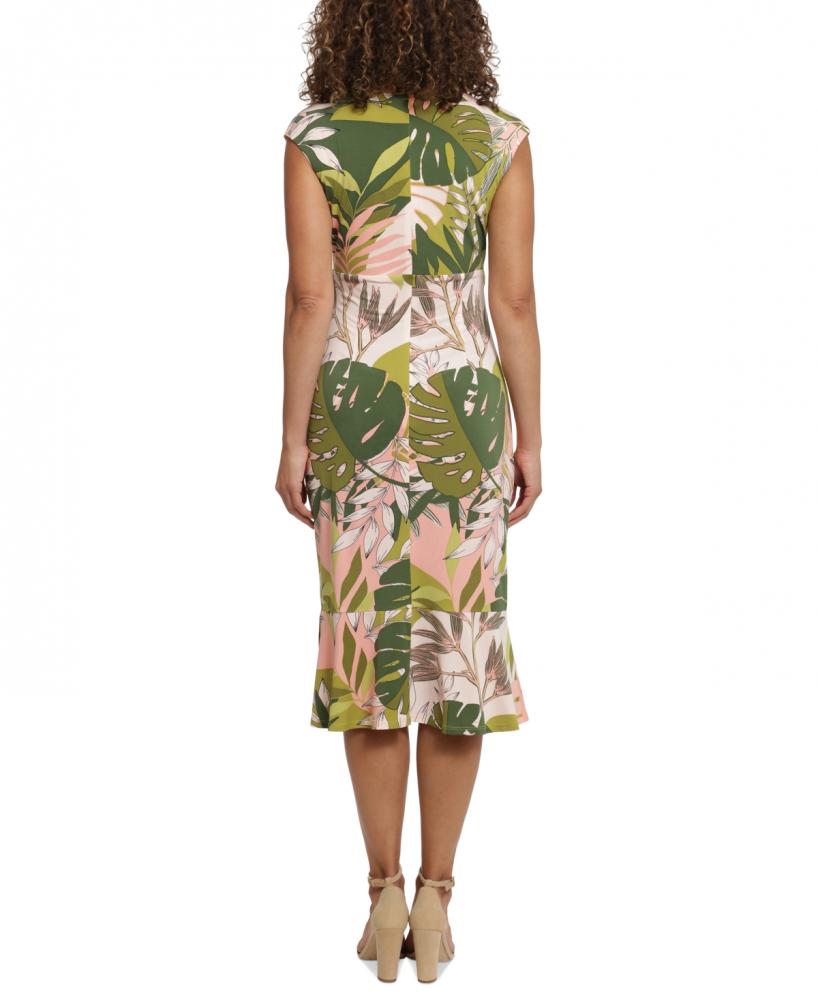 New $99 London Times Women's Knee Length Sleeveless V-Neck Sundress Dress A3855 - Picture 10 of 16