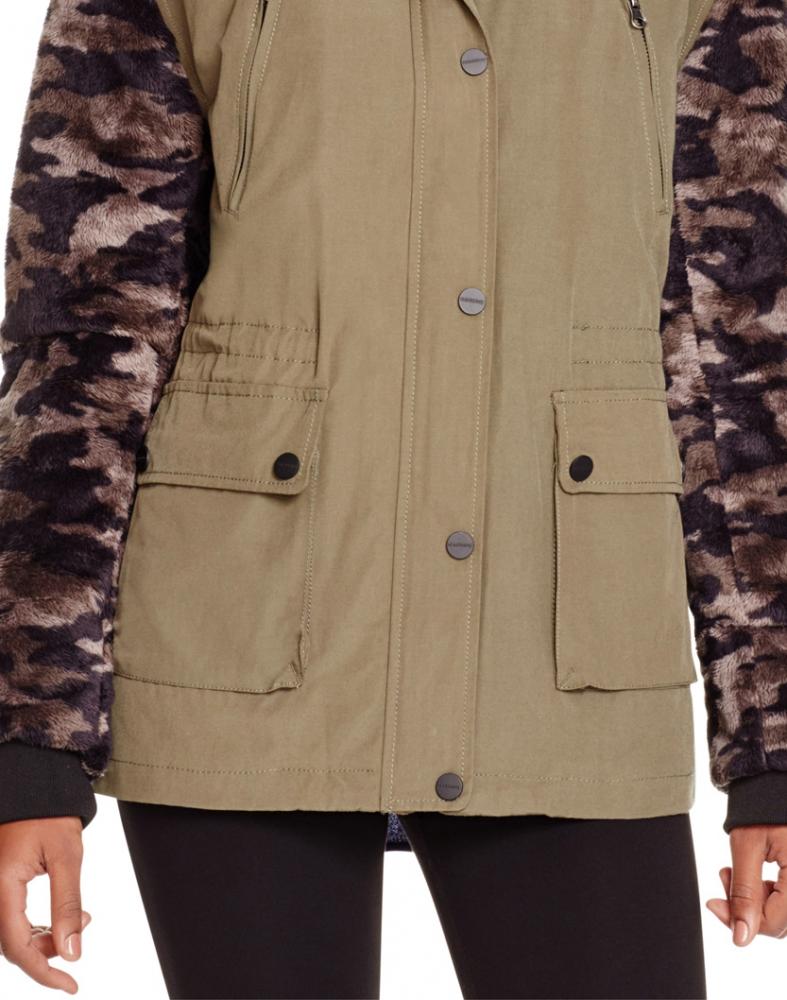 $189 Sanctuary Womens Brushed Cammo Field Jacket A1629 - Picture 12 of 14