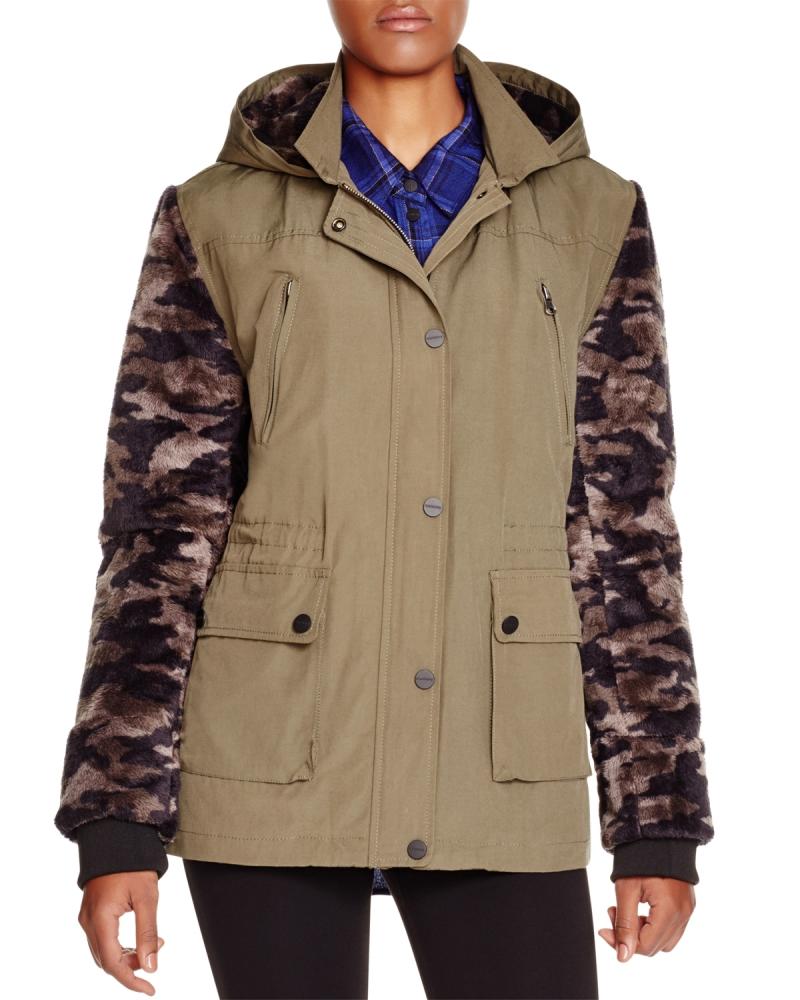 $189 Sanctuary Womens Brushed Cammo Field Jacket A1629 - Picture 8 of 14