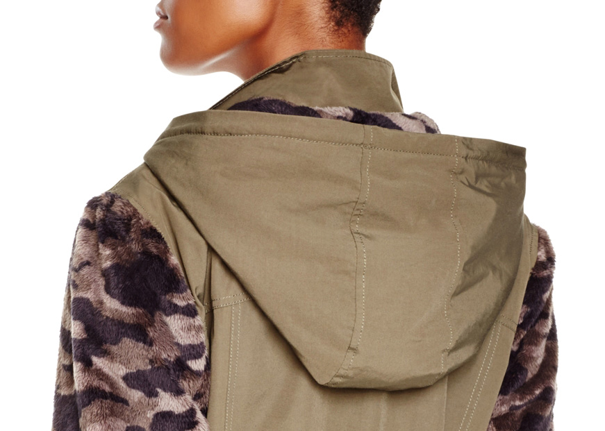$189 Sanctuary Womens Brushed Cammo Field Jacket A1629 - Picture 13 of 14