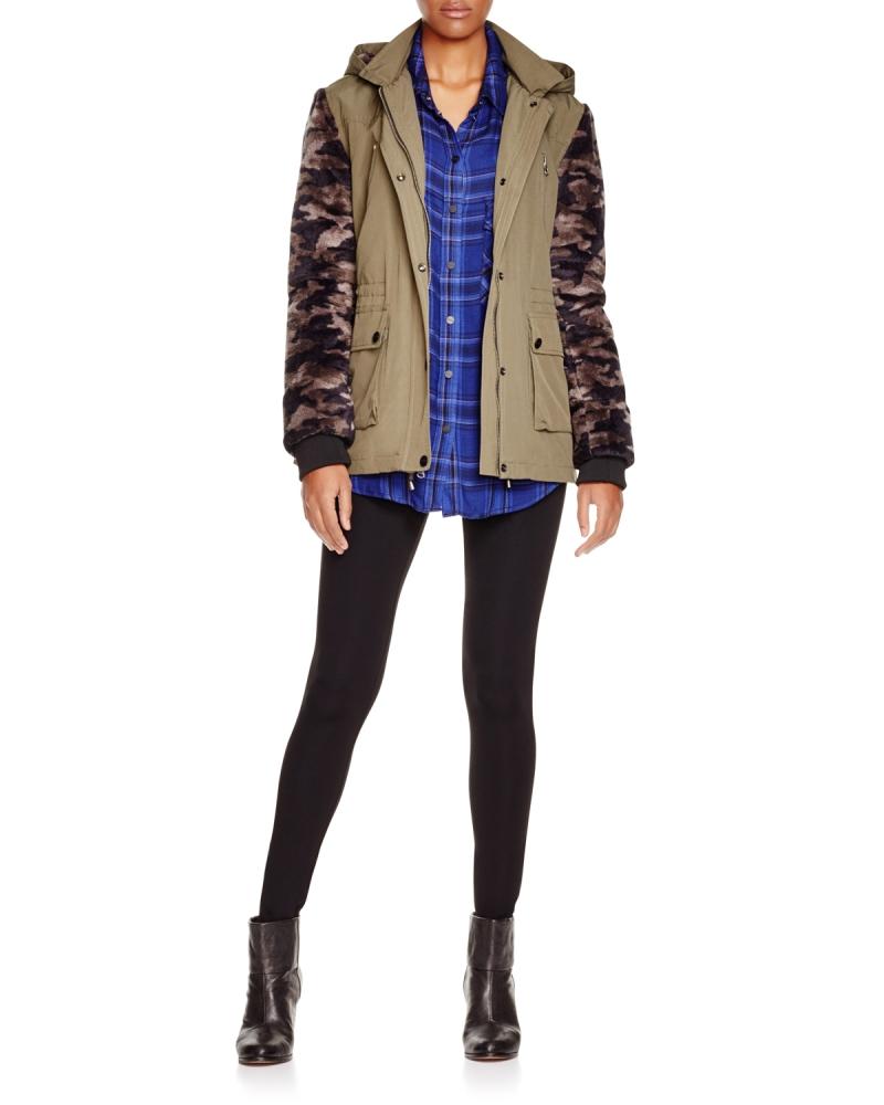 $189 Sanctuary Womens Brushed Cammo Field Jacket A1629 - Picture 10 of 14