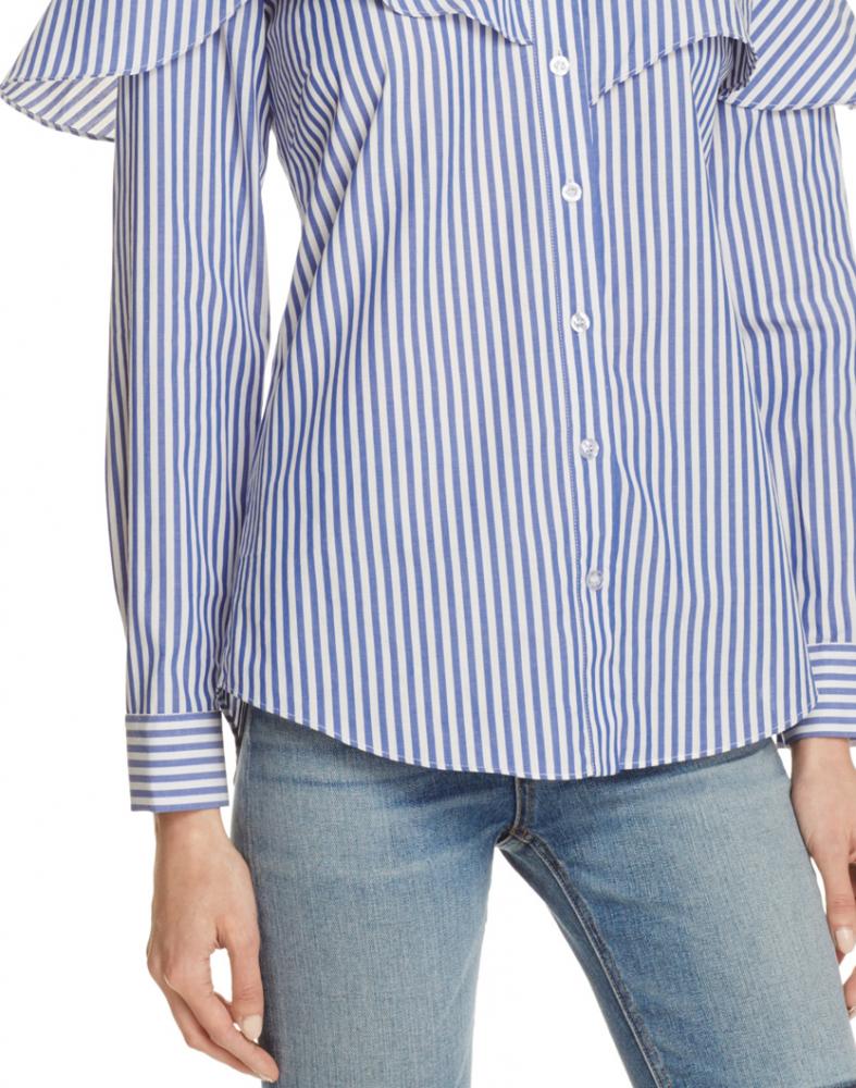 Top de mujer Bardot con volantes de un hombro A1479 $89 - Imagen 10 de 12