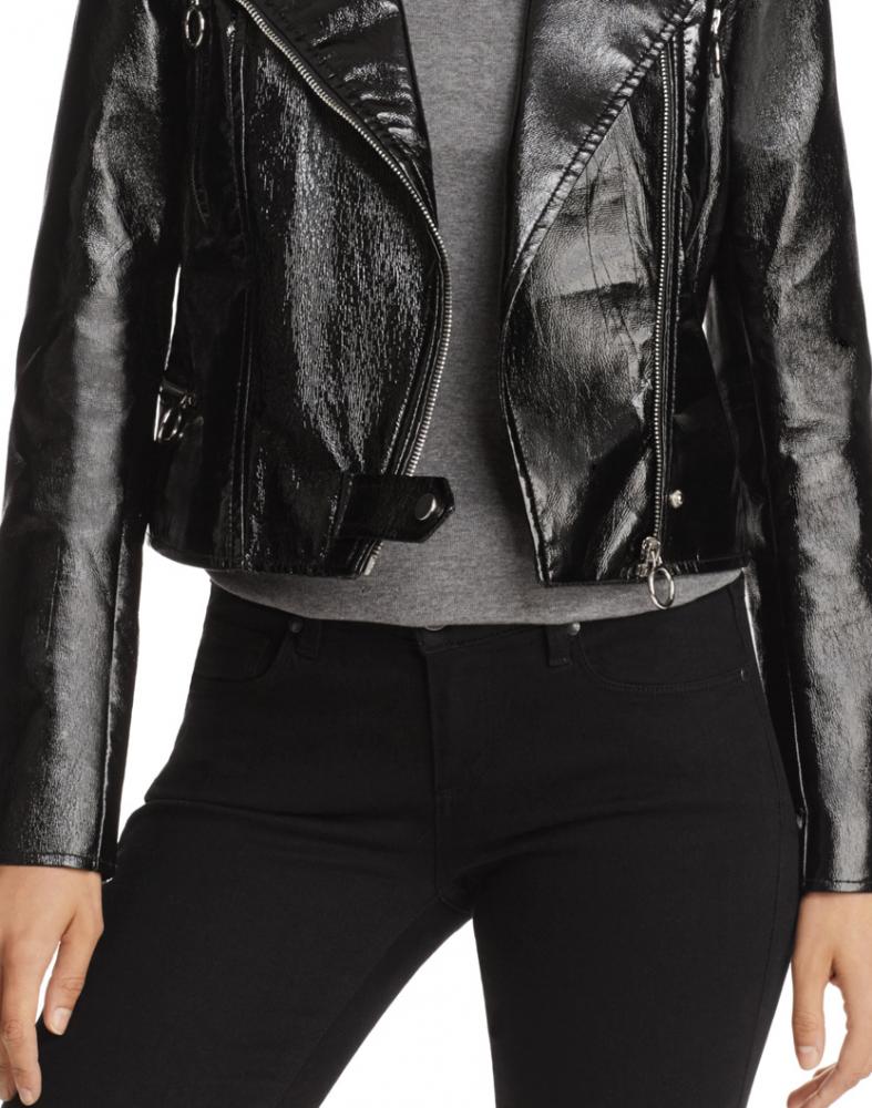 $108 Blankk NYC Womens Faux-Leather Moto Jacket A1450 - Picture 10 of 12