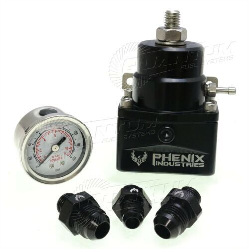Phenix F70206-3 Adjustable Carb Fuel Pressure Regulator w/ Gauge +