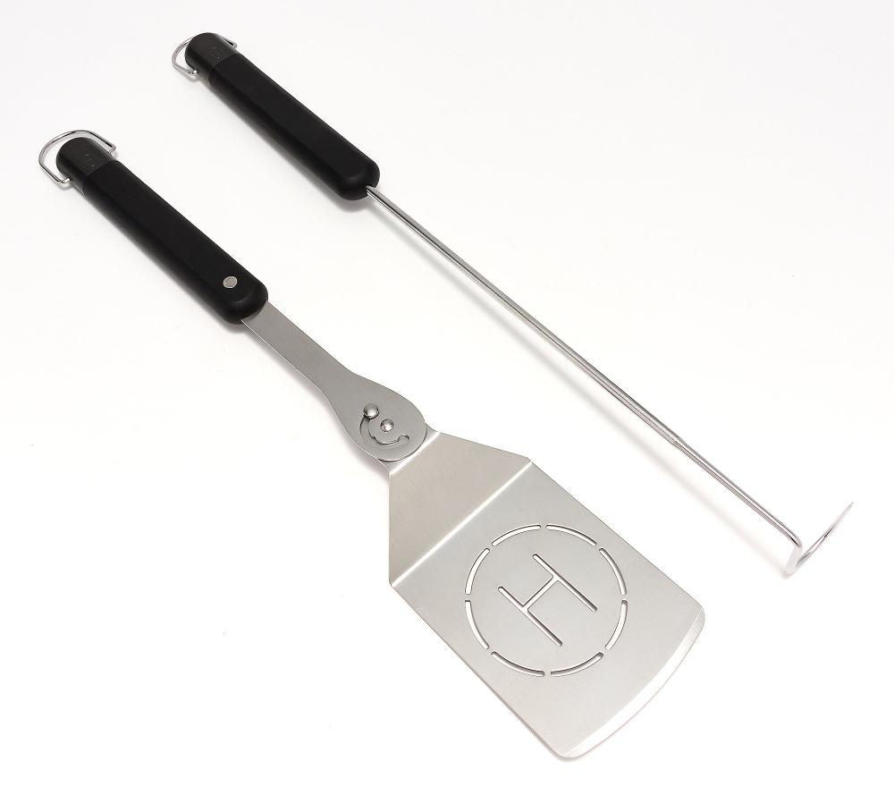 Henning Lee 2-Pc Grilling Pivot Spatula & Meat Hook Tool Set Model K91712 - Picture 8 of 9